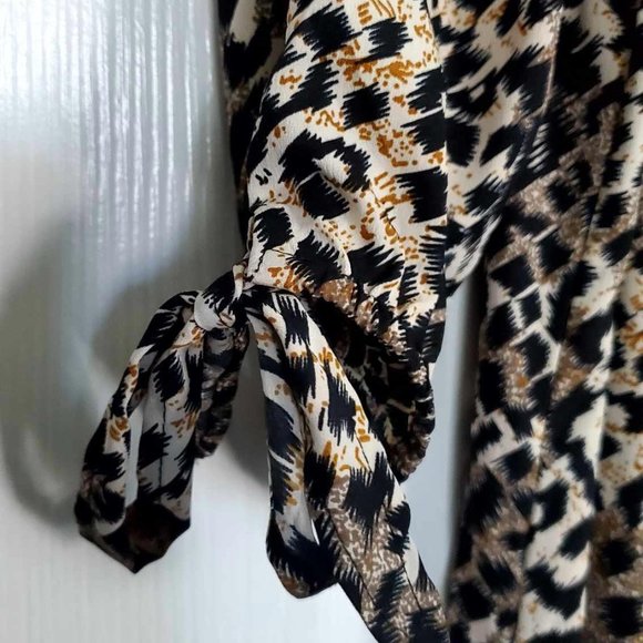 NWOT MPH Collection Women's Off The Shoulder Animal Print Midi Dress - Picture 10 of 14